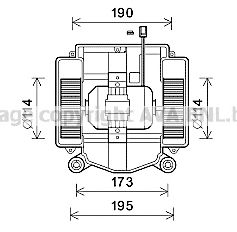 AVA QUALITY COOLING ms8669 -  Электродвигатель, вентиляция салона